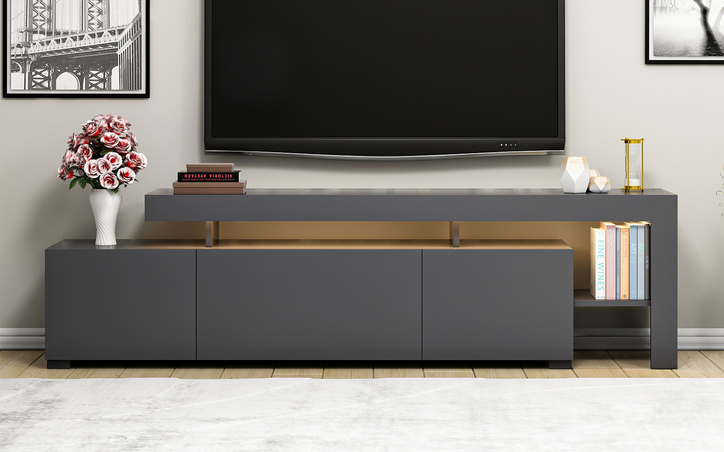 Modul TV Beliz, antracit  3